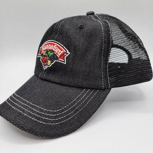 Hannaford Black Denham Embroidered Adjustable Hat